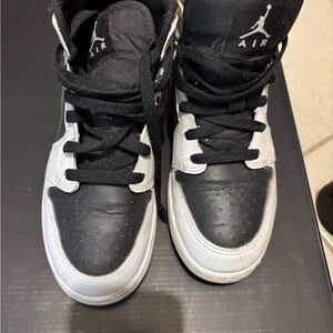 Jordan Black and Gray Sneakers